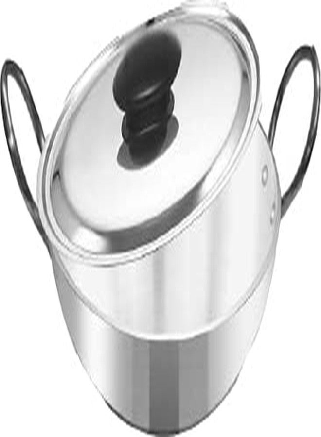 Stephy Aluminium Calcutta Kadhai 0.75 LTR (19 cm) with Aluminium Lid and 1 Piece of Wooden Spatula - Image 4