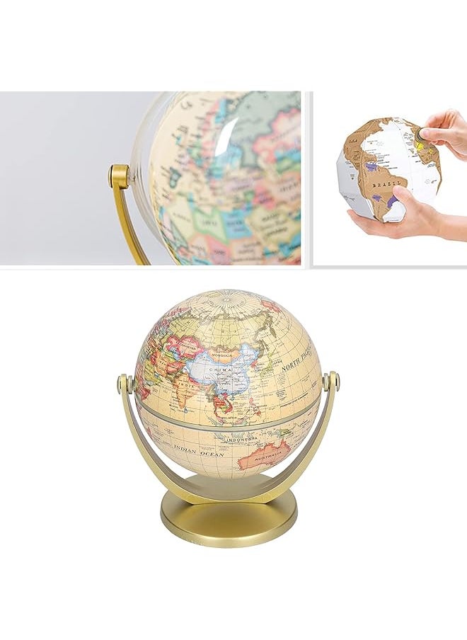 erorex Educational Globe Home Decor World Globe Rotating Globe Mini World Map Globe Rotating Earth Geography Globe Teaching Tool For School For Office For Home  - Image 4