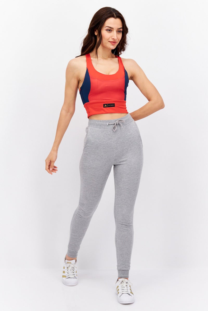 Adidas x Marimekko Women Padded Training Sports Bra, Red - Image 2