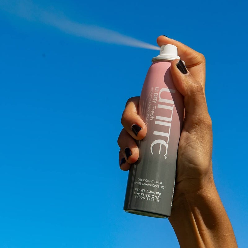 UNITE Hair - U:DRY Fresh â€“ Dry Conditioner - Nourishes Ends, Adds Shine & Tames Frizz - Lightweight Finish for All Hair Types, 3.2 oz - Image 2