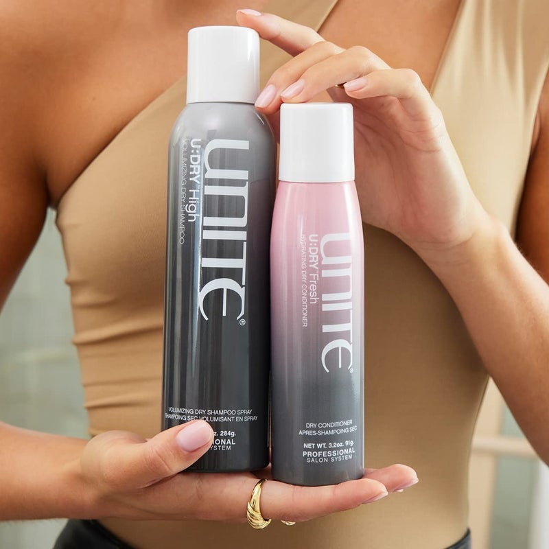 UNITE Hair - U:DRY Fresh â€“ Dry Conditioner - Nourishes Ends, Adds Shine & Tames Frizz - Lightweight Finish for All Hair Types, 3.2 oz - Image 4