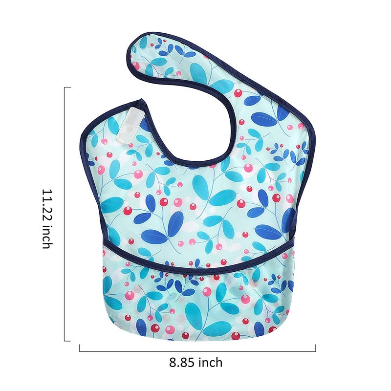 PandaEar 3 Pack Super Light Weight Baby Bib, Waterproof, Washable, Stain Oil and Odor Resistant 12-48 Months (Girl) - Image 2