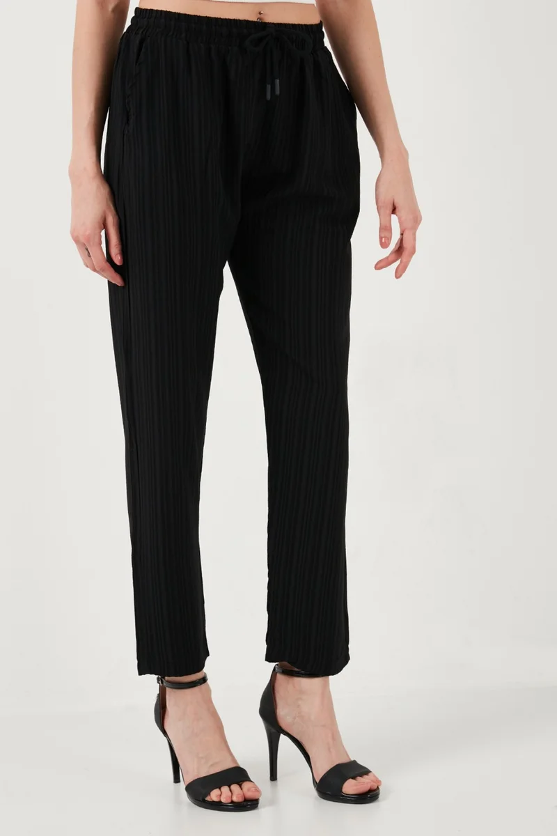 Lela Slim Fit Normal Waist Pocket Trousers Women's Trousers 5865297