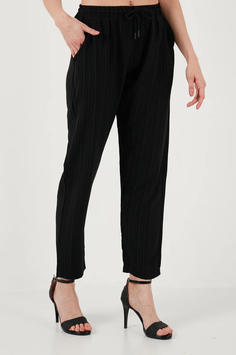Lela Slim Fit Normal Waist Pocket Trousers Women's Trousers 5865297