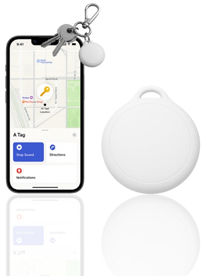 FONVOI Smart Air Tracker – Works with Apple Find My (iOS Only), Bluetooth Locator Tag for Keys, Bags, Pets & Wallets, 1-Year Replaceable Battery, Water-Resistant Design (Not for Android Devices) - Image 1