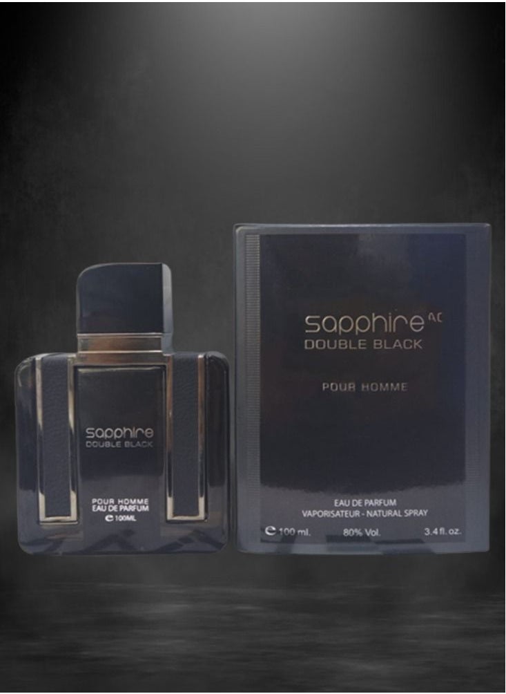 سافاير - 11 قطع عطر سافاير دوبل بلاك 100 مل - Image 1