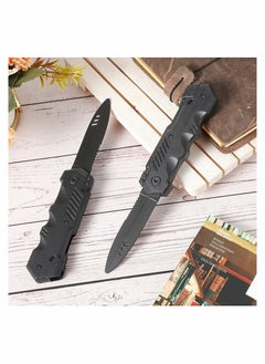 Y&D 2 Pieces Retractable Knife Prop Fake False Trick Gadget Magic Toy Disappearing Dagger Plastic Blade for Kids Adults Fool's Day Party Favor  - Image 2