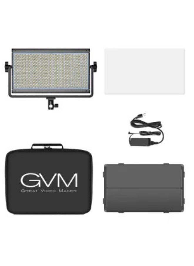 GVM 1500D RGB LED Studio Video Light – Bi-Color Soft Light Panel, App Control, CRI 97+, Adjustable Color Temperature, 360° Full RGB, Lighting Kit