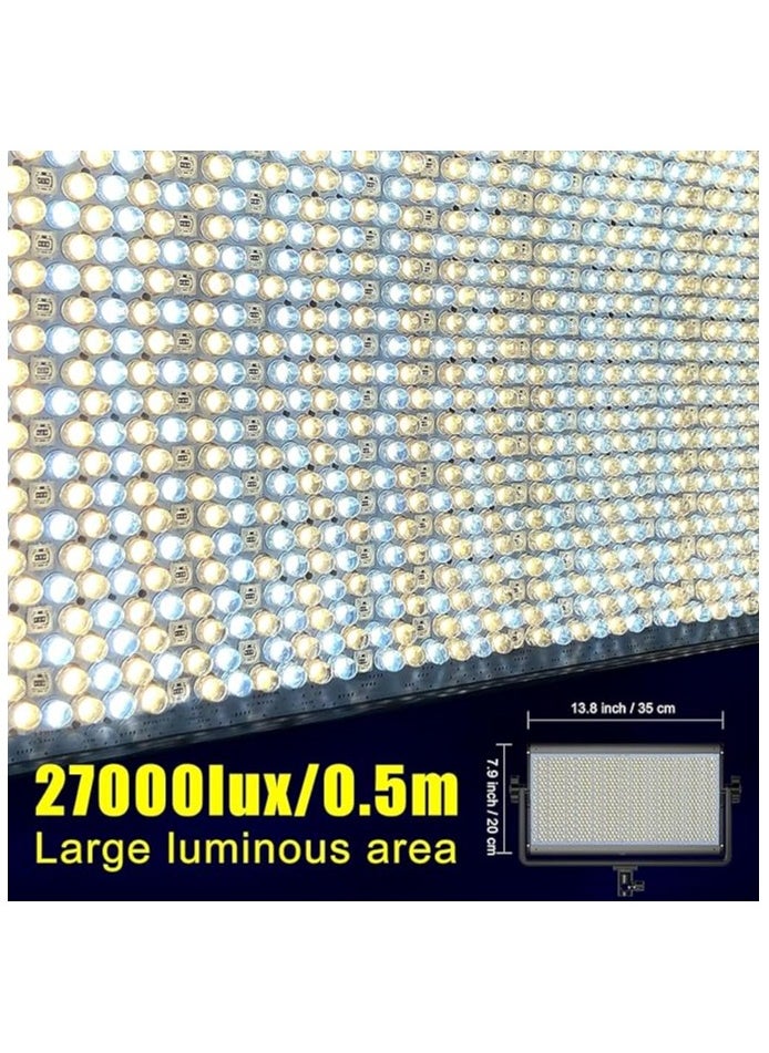 GVM 1500D RGB LED Studio Video Light – Bi-Color Soft Light Panel, App Control, CRI 97+, Adjustable Color Temperature, 360° Full RGB, Lighting Kit