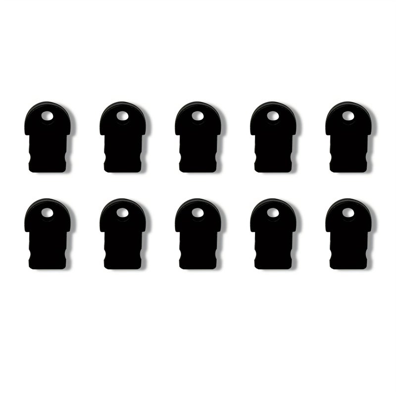 10 PCS For Iphone Black Mobile Phone Dust Plug Protective Caps Port Covers Decorative Accessories - Image 1