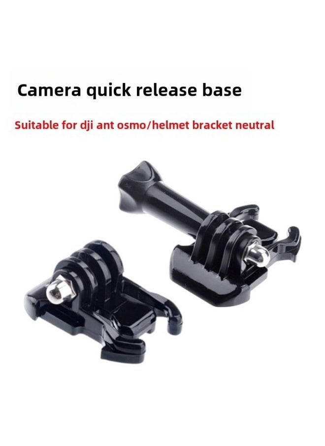 Gopro Hero12 Accessories Quick Plug Movable Base Screw Sports Camera Link Combination Accessories-Color:Movable Base + Screws - Image 2