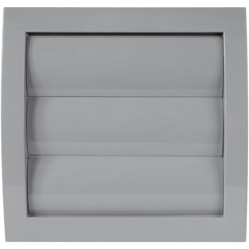 Vent Systems 4 Inch Gray Plastic Vent Cover WeatherResistant Louvered Exhaust Outlet with Flap and Builtin Mesh Screen for Bathroom and Kitchen Exhaust Garage Office HVAC System Outdoor Use