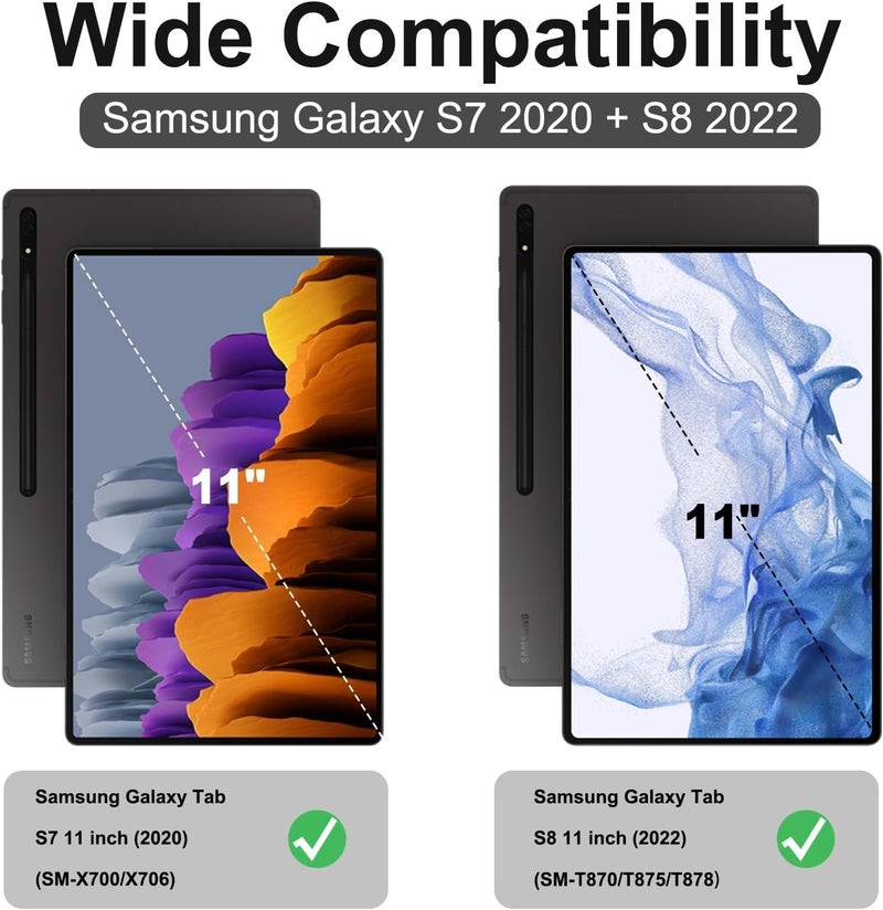 Nillkin Bumper Combo Keyboard Case Designed For Samsung Galaxy Tab S8/S8 5G, Pen Holder/Shockproof Cover/Stand/Trackpad And Removable Keyboard - Black - Image 2