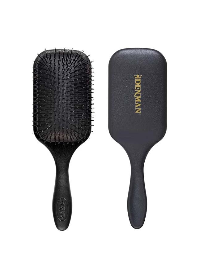 DENMAN Denman Tangle Tamer Ultra Black Detangling Paddle Brush For Curly Hair And Black Natural Hair, D90L - Image 1