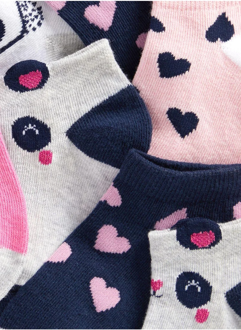 mothercare Panda Trainer Socks - 5 Pack