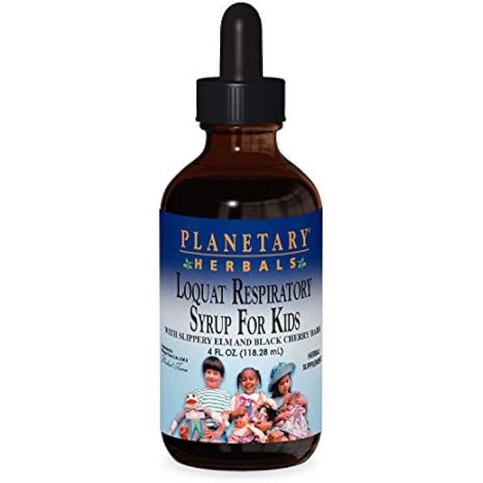 Planetary Herbals Planetary Loquat Respiratory Syrup for Kids, 4 Fluid Ounce - Image 1