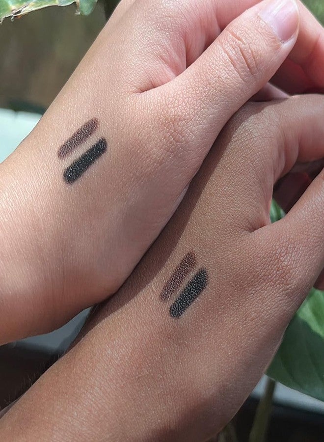 Ruby's Organics Kohl Eyeliner Beauty Gift Kit for Women- with In-Built Smudger,Extra Smooth & Long Lasting Kajal,Organic Eye Makeup,100% Natural,Black & Brown-0.35g each- Combo Pack of 2,Solid - Image 2