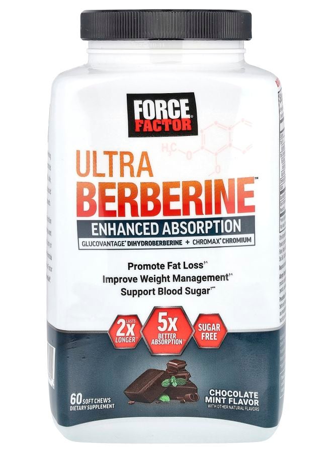 Force Factor Ultra Berberine™ Chocolate Mint 60 Soft Chews