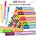 Jumlys 60 Pack Big Bubble Wands Bulk in 6 Colors Bulk Party Favors for Kids Ideal for Easter Summer Halloween Valentine School Classroom Prizes for Boys Girls Ideal Goodies Bags Stuffers - Image 4