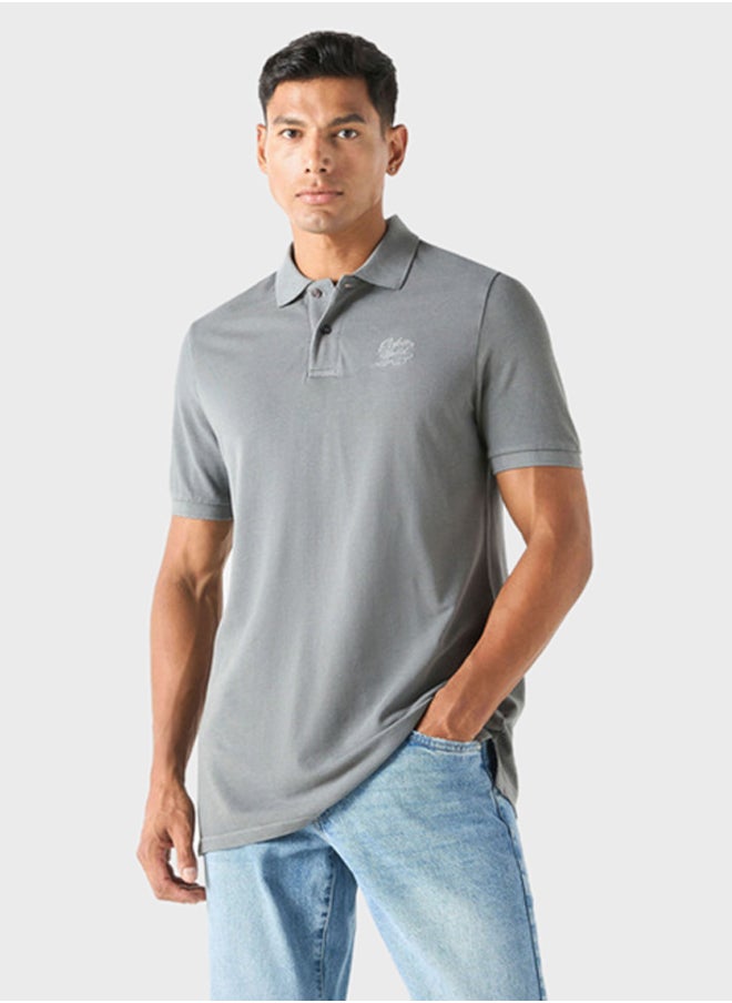 Ecko Unltd. Logo Detailed Short Sleeve Polo Shirt  - Image 1