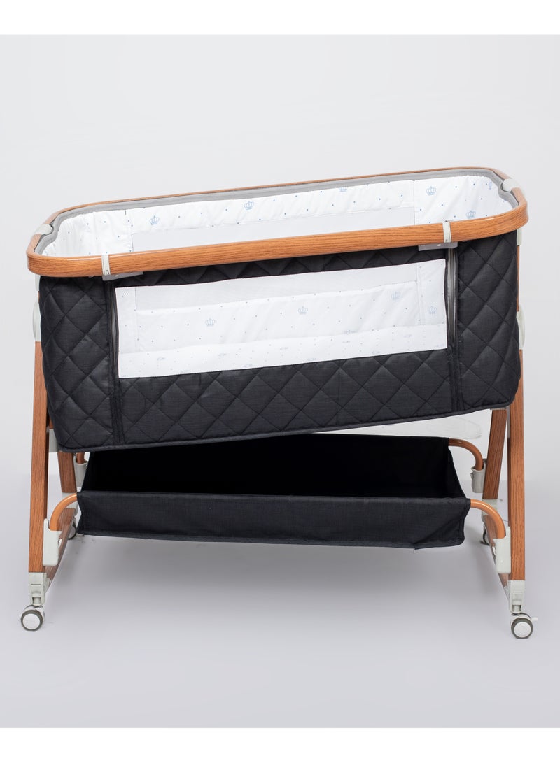 Babydream portable deluxe crib with 6 level adjustable height with mosquito net - Image 5