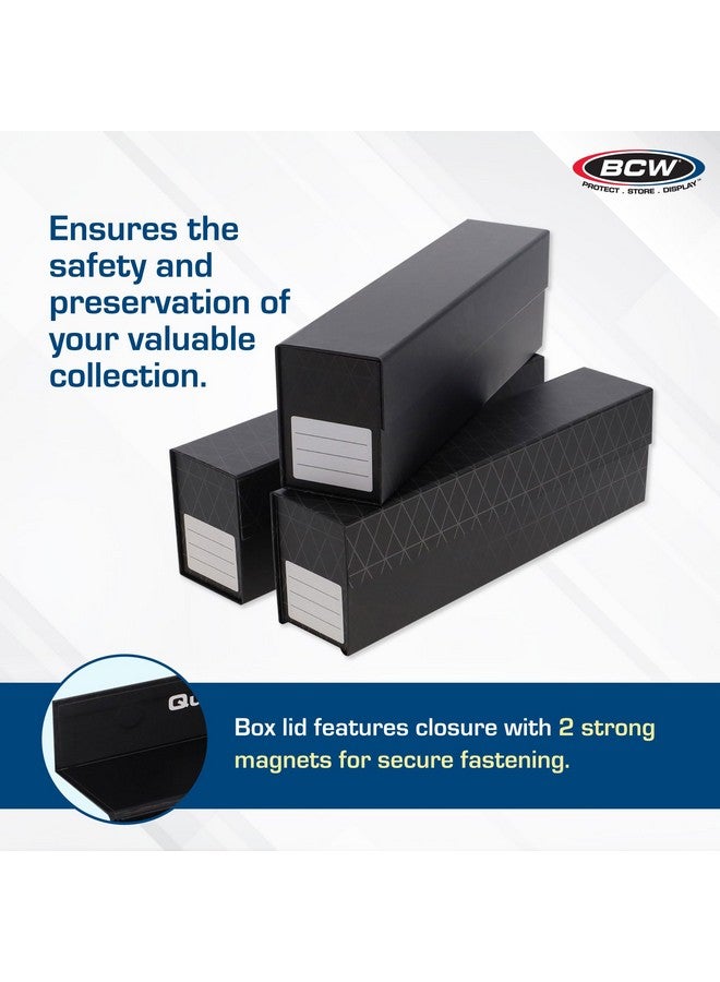 BCW QuickFold Card Boxes - Toploader Storage | Fits 850-1200 Cards Each | Magnetic Closure, Easy Assemble - 3 Pack - Image 5