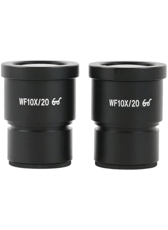 Arabest 10X 20X WF10X 30mm Eyepiece for Stereo Microscope Accessories Wide Field 20mm 23mm WF10X/20 WF10X/23 WF20X/12 High Eye-Point(WF10-20) - Image 1