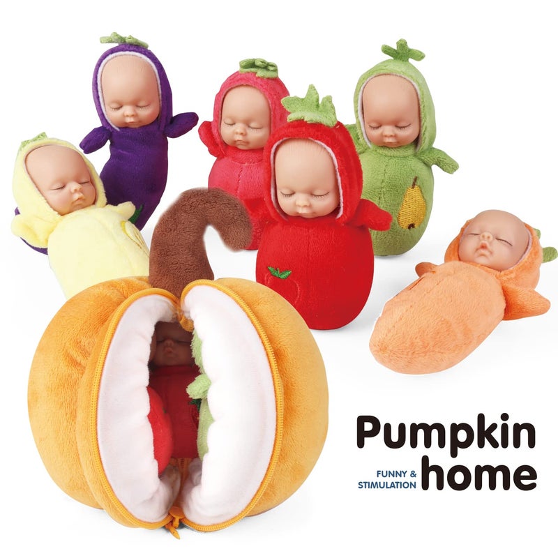 Enjoyin 4 inch Mini Baby Doll Playset Includes 6 Soft Baby Dolls and a Storage Bag Realistic Looking Small Baby Dolls Set for Toddlers - Image 4