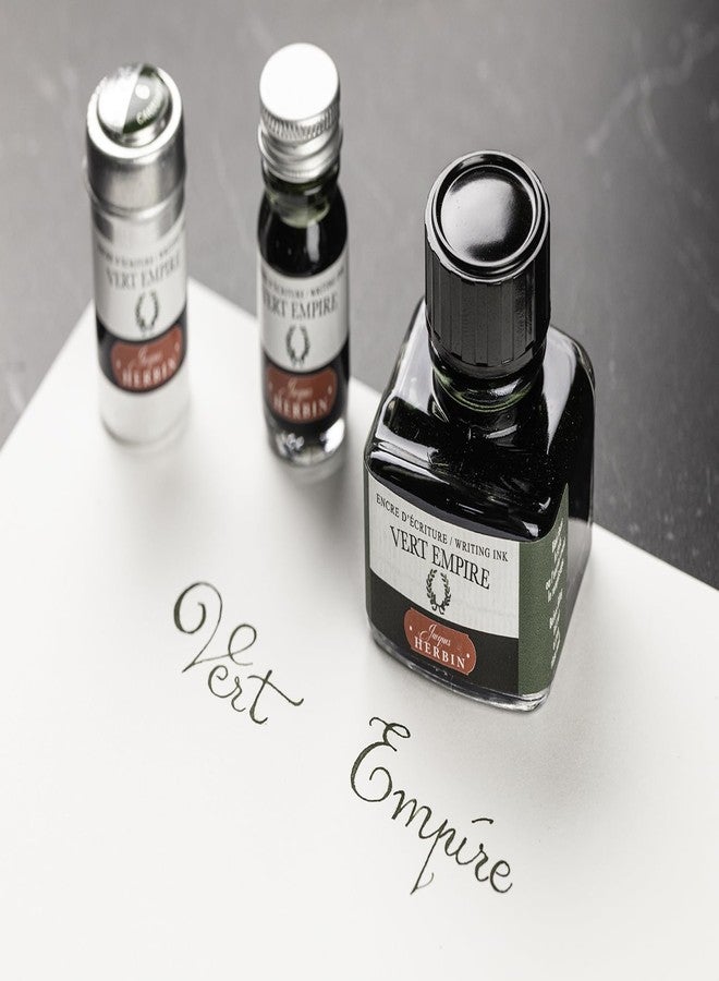 Jacques Herbin Herbin Ink Bottle (Vert Empire - 10ML) 11539T - Image 4