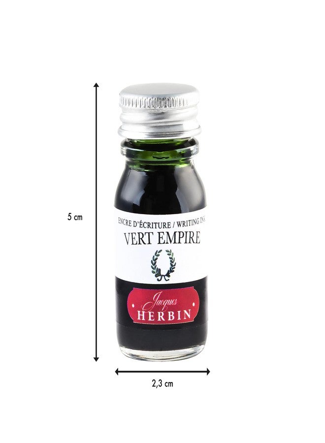 Jacques Herbin Herbin Ink Bottle (Vert Empire - 10ML) 11539T - Image 2
