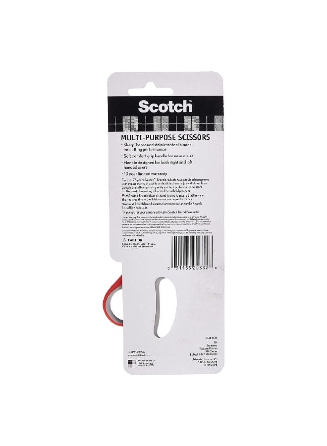 Scotch  Multi-Purpose Scissor Grey and Red 15.2cm XT00530929 - Image 2