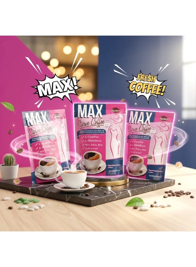 Max Curve Coffee Plus Instant Coffee Mix Powder - 3-Piece Combo. - Image 4