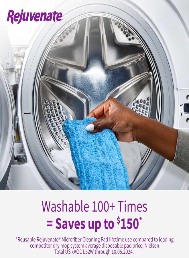 ريجوفينيت وسادات تنظيف من الألياف الدقيقة لتجديد البشرة، تناسب ممسحات التنظيف من سويفر كبديل مستدام لوسادات التنظيف التي تُستعمل لمرة واحدة، تحجز الأوساخ والغبار والشعر وتزيل الأوساخ والأتربة، 5 قطع - Image 3