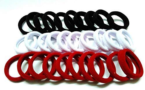 Drishti® Hair Rubber Bands for Girls (Assorted Colour; Set of 2; Pack of 30; 60 Pieces) - Image 2