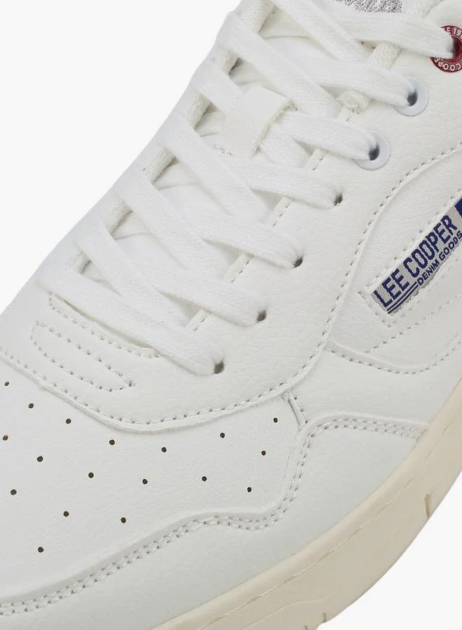 Lee Cooper WHITE Men Ankle Sneakers Lace-Up for Men | Best Price UAE