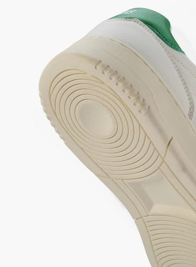 Lee Cooper WHITE Men Ankle Sneakers Lace-Up for Men | Best Price UAE
