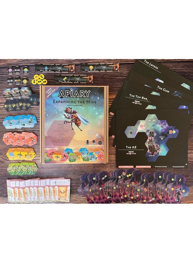 Stonemaier Games Stonemaier Games: Apiary: Expanding The Hive Expansion | New Unique Frames, Additional Tiles, and More! | Add to Apiary - A Strategy Board Game About Bees in Space | 1-5 Players, 90 Mins, Ages 14+  - Image 2