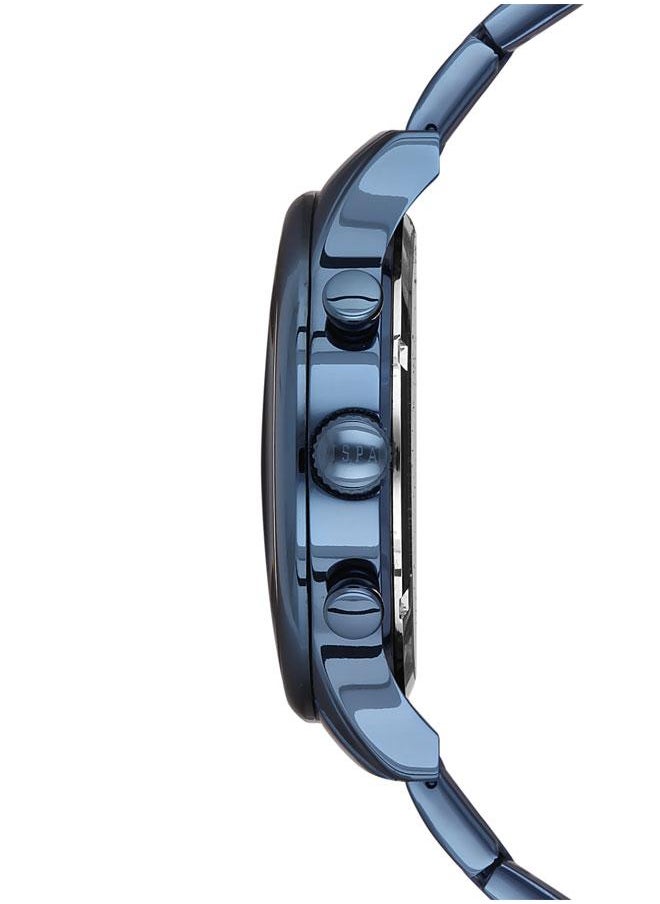 U.S. Polo Assn. Crossing Men's 45mm Luxury Watch with Deep Blue Sunray Dial & Stainless Steel Bracelet - USPA1010-02  - Image 2