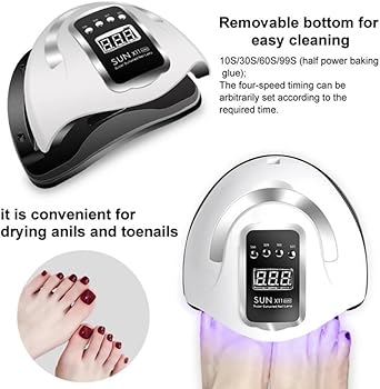 Beenle 280W UV LED Nail Lamp With Automatic Sensor 4 Timer Setting for Gel Nails Home and Salon Use - Image 3