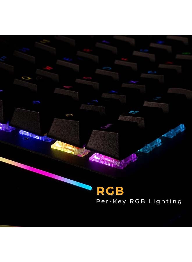 Glorious GMMK 2 Keyboard Arabic & English RGB Gaming -TKL Hot Swappable Mechanical Keyboard, Linear Switches, Wired, TKL Gaming & Full-size - Black - Image 4