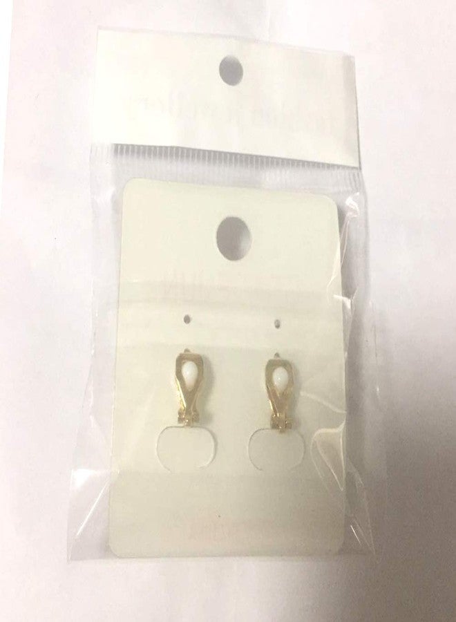 جريس جون من 1 إلى 5 أزواج من أقراط اللؤلؤ بمشبك للنساء، طقم أقراط بدون ثقب، أقراط مضادة للحساسية (مشبك وردي) - Image 3