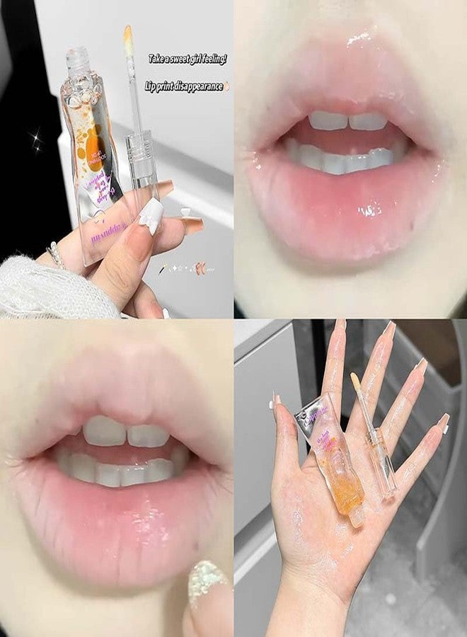 Cappuvini Smile Brightening Lip Oil | Translucent Glossy Finish Plumping Treatment | Hydrating Moisture Barrier with Chap Prevention | Glass-Like Shine and Dewy Wet Look Effect | Silky Submissive Texture that Glides Smoothly | Light Pink to Orange Tint Shade | Overnight Repairs Dryness - Image 2