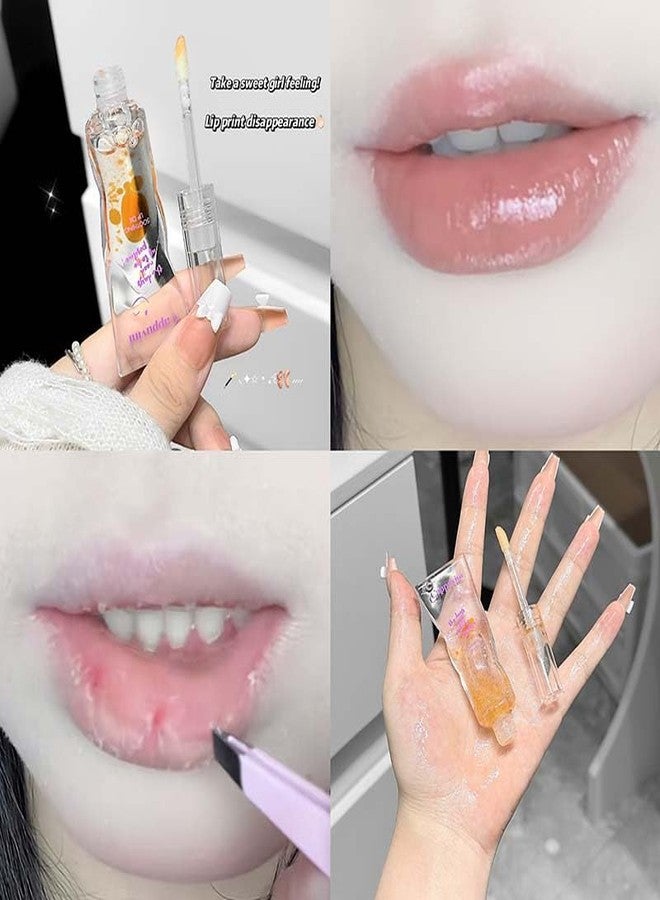Cappuvini Smile Brightening Lip Oil | Translucent Glossy Finish Plumping Treatment | Hydrating Moisture Barrier with Chap Prevention | Glass-Like Shine and Dewy Wet Look Effect | Silky Submissive Texture that Glides Smoothly | Light Pink to Orange Tint Shade | Overnight Repairs Dryness - Image 3