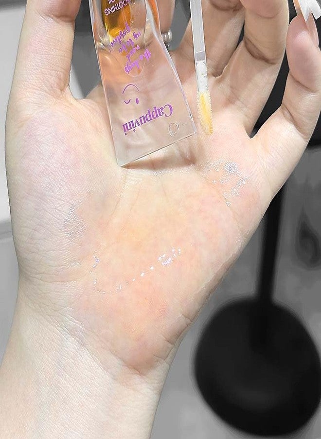 Cappuvini Smile Brightening Lip Oil | Translucent Glossy Finish Plumping Treatment | Hydrating Moisture Barrier with Chap Prevention | Glass-Like Shine and Dewy Wet Look Effect | Silky Submissive Texture that Glides Smoothly | Light Pink to Orange Tint Shade | Overnight Repairs Dryness - Image 5
