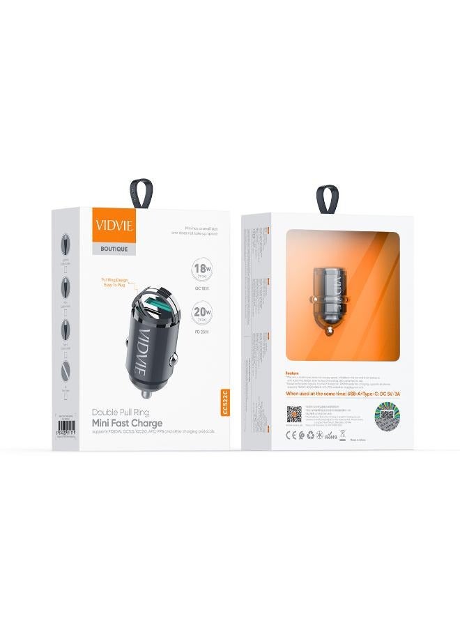 Vidvie Vidvie 20W Dual Loop Mini Fast Charger Car Charger with Lightning Cable  - Image 4