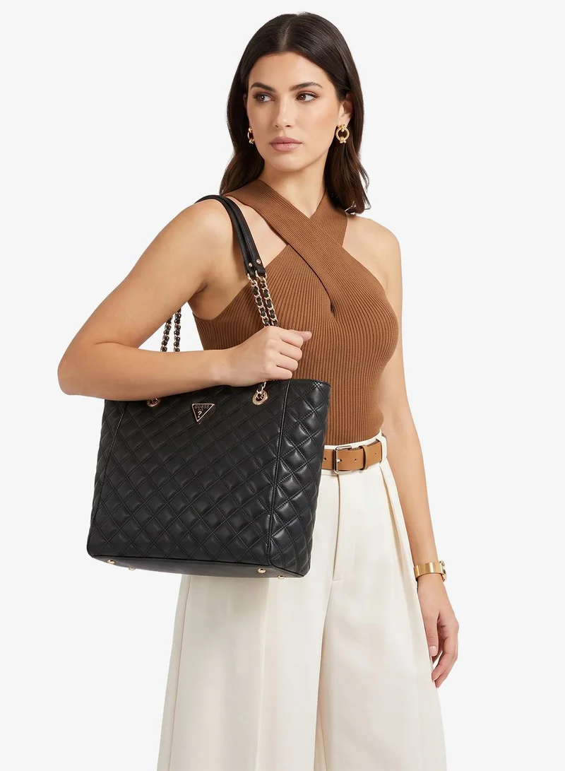 Guess Black Giully Ii Large Tote Bag for Women | Best Price UAE