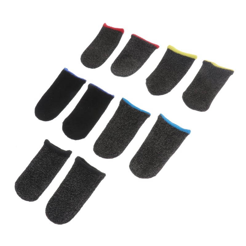 5 Pairs Breathable Sweat Resistant Gaming Thumb Sleeves for Enhanced Touchscreen Control - Image 2
