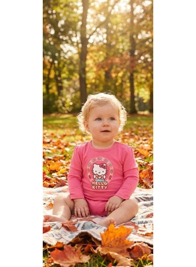 هالو كيتي بودي سوت أطفال بأكمام طويلة – كيدز تي في - Image 3