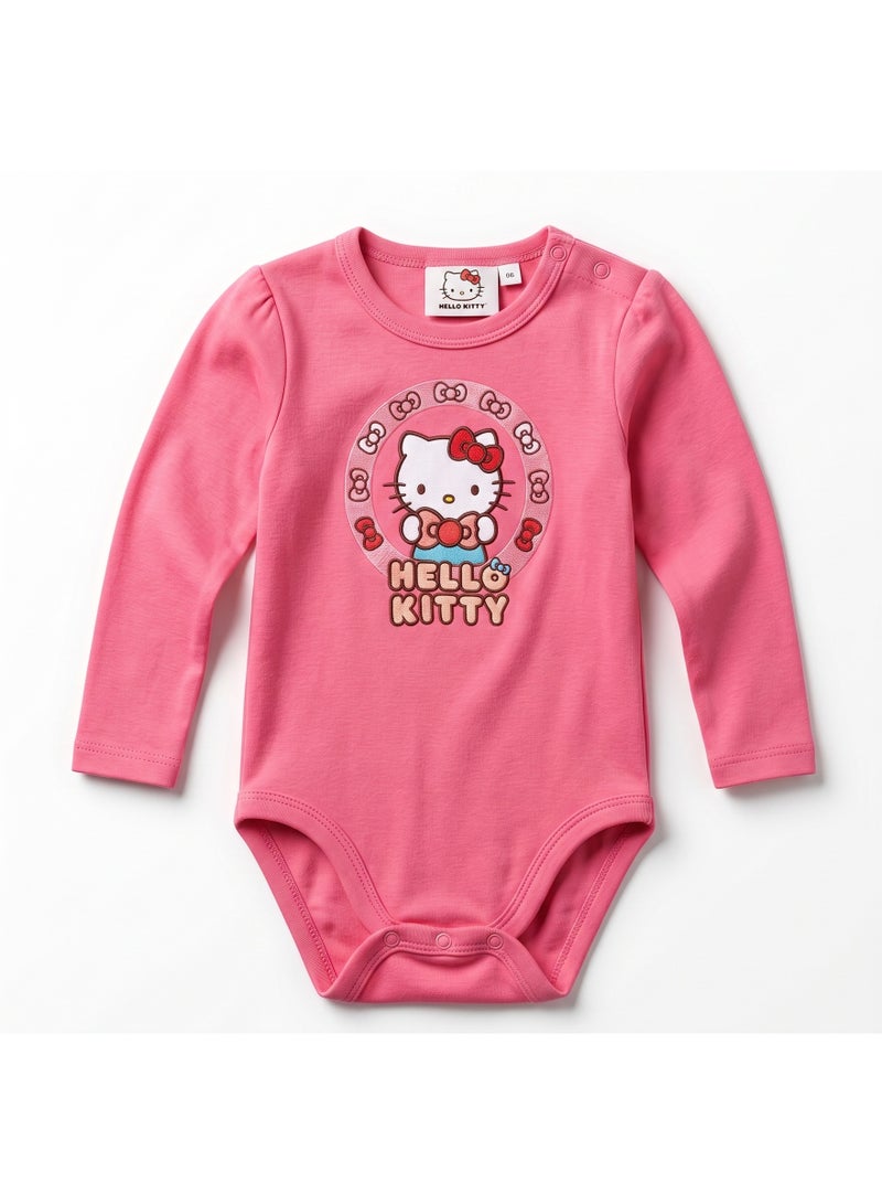 Hello Kitty Baby Bodysuit Long Sleeves By Kids TV100%cotton - Image 1