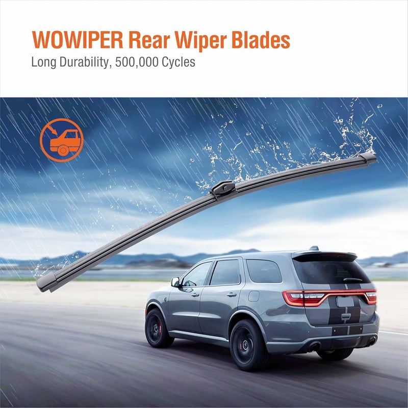 WOWIPER OEM Rear Wiper Blade Replacement for Audi Q5 2022-2018 Q7 2021-2017 A4 2019-2011/Volkswagen Touareg 2014-2011/Land Rover Range Rover Sport 22-16Superior All-Seasons Windshield Wiper Blade - Image 3